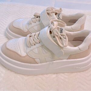Ash Women’s Beige and White Sneakers